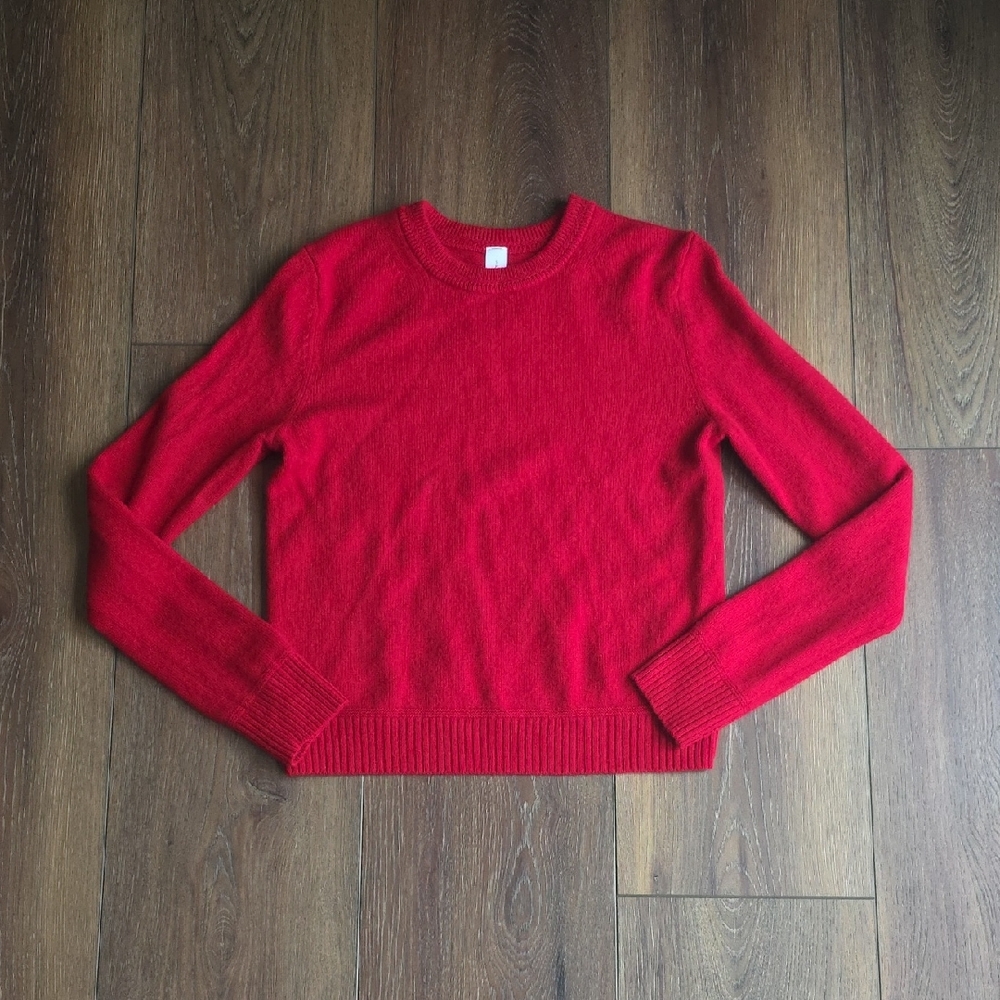 Lululemon Cashmere Slim-Fit Crewneck Sweater S Red